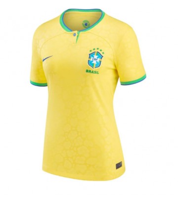 Brasilien Hjemmebanetrøje Dame VM 2022 Kort ærmer